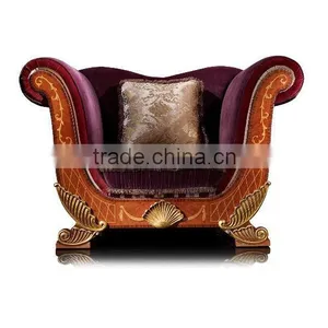 Luxury Royal Design Living Room Furniture Classic Sectional Sofa Set Antique Sofa A45160 thumbnail-1