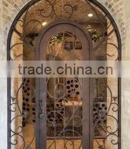 Wrought Iron Decorative Wine Cellar Gate,customized Size,hand-forged Door thumbnail-6