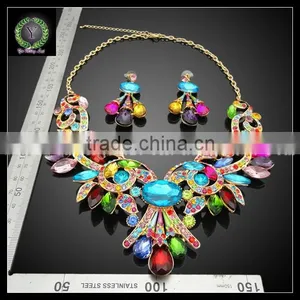 Costume Jewelry Crystal Jewelry Set Designs African Fashion Retail and Wholesale Welcome KHK722 thumbnail-2