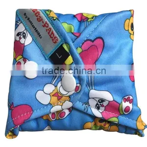 Washable Reusable Heathy Natural Charcoal Bamboo Women Using Sanitary Pads thumbnail-3