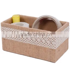 Natural Fibres Jute Small Storage Box thumbnail-1