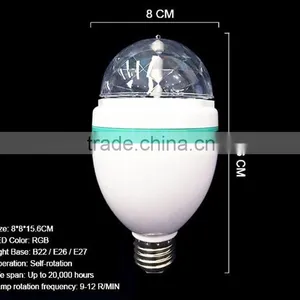 Christmas Stage Home Party Decorative Auto Rotating Mini LED Laser Light Bulb Disco Ball for Sale Quality Choice thumbnail-2