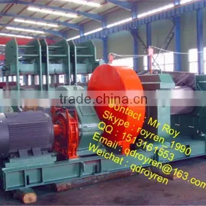 GOLDEN SUPPLIER Waste Tire Recycling Rubber Cracker Machine Xkp-400 Rubber Cracker thumbnail-5