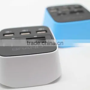 Computer SD TF M2 MS Card Reader With Usb Hub 2.0 LED COMBO thumbnail-3