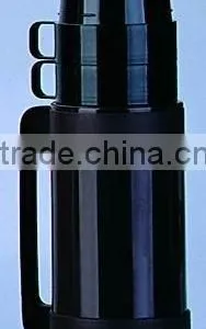 Double Wall Vacuum Flask With Two Cup One Inside One Outside thumbnail-1