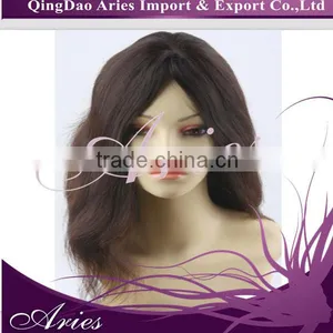 Kosher Jewish Sheitel Full European Human Hair Brown thumbnail-1