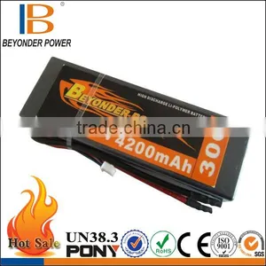 Wholesale Price Lipo Rechargeable Lithium Jump Starter 3.7v rc Battery 4200mAh, Remote Control RC Battery OEM Size Made in China thumbnail-1