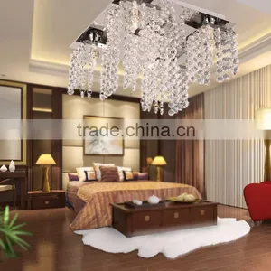 Fashion Crystal Chandeliers LED Light AC110-120V Novelty Lamp For Indoor Dinning Room Home/Hall/Villa Lamp Wedding Decoration thumbnail-2