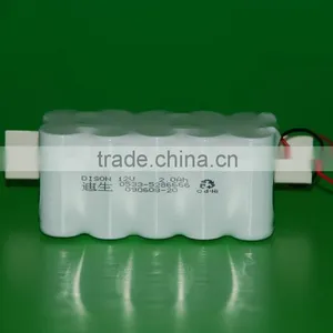 SC NI-CD 2000mAh High Temperature +70 Deg C 12 Volt Battery Pack thumbnail-1