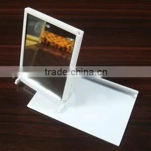 Cheap Makeup Mirror Plastic / Promotion Pocket Size Mirror Square / Fashion Plasitc Sliding Pocket Mirror thumbnail-2