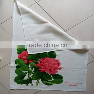 Silkscreen Printed Tea Towel Kitchen Linen Teatowel Printed for Sales &home Decoration thumbnail-3