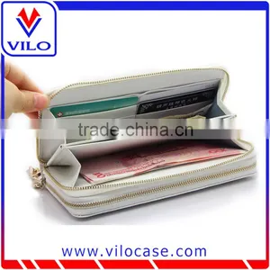 Elegant Women Wallet Purse Colorful Clutch Zip Case Lady's Long Handbag thumbnail-3