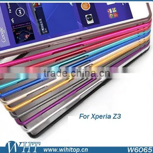 New Arrival Aluminum Bumper Case For Sony Xperia Z3, No Screw Frame Bumper For Xperia Z3 thumbnail-3