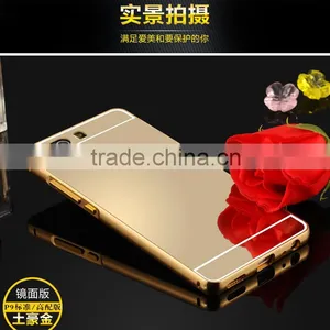 Luxury Mirror PC Back Case Aluminum Metal Bumper Case Cover For Huawei P9 Lite thumbnail-1