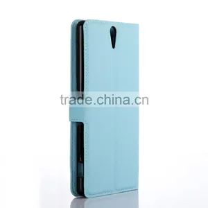 Luxury Mobile Phone PU Leather Flip Cover Case For Sony C5 Leather Case thumbnail-3