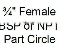 3/4"Part Circle Agriculture Irrigation Metal Impact Sprinklers thumbnail-4