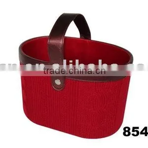 Wool and Paperboard Storage Holder; Wool Basket thumbnail-1