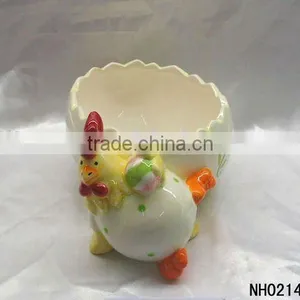 Easter Chicken Ceramic Small Pot thumbnail-1