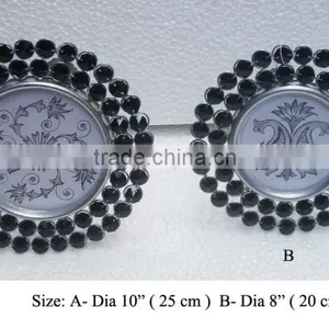 Decorative Wedding Crystal Charger Plate thumbnail-1