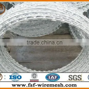 Security Fencing Razor Barbed Wire/razor Combat Wire/safety Razor Wire(ISO9001:2008 thumbnail-1