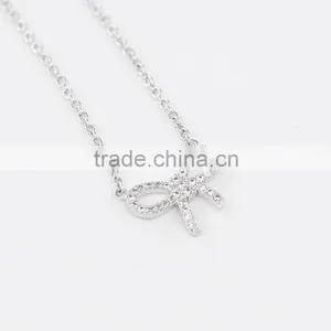 2016 Fashion Butterfly Design Crystal Necklace thumbnail-5
