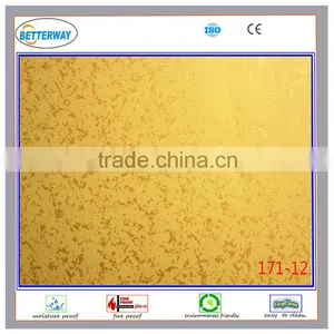 India Market Gold Color Fire Resistant Home Decoration Pvc Ceiling Film thumbnail-5