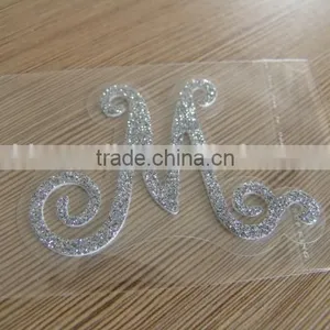 Alphabet Letter Glitter Sticker/3D Glitter Sticker/custom Pvc Glitter Sticker thumbnail-1
