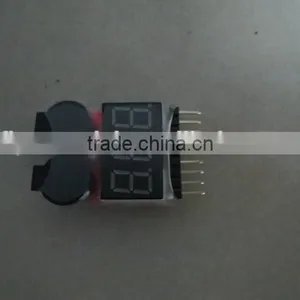 Voltage Test 1-8S RC Model Lipo Battery Voltage Meter Low Voltage Buzzer Alarm thumbnail-1