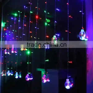 Led Decoration Lamp Supplies Lantern 12 Glass Ball Curtain Lights/138L Curtain Light With Ball thumbnail-3