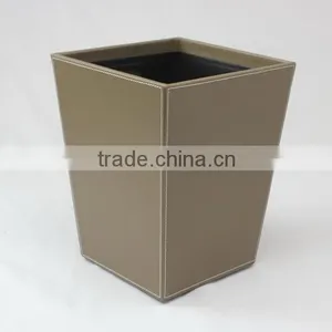 Faux Leather Waste Bin With Metal Insert thumbnail-4