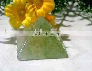 Natural Rock Green Fluorite Pyramid thumbnail-1