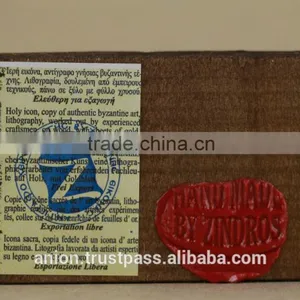 Greek & Russian Orthodox Wooden Icon. Bible Shape thumbnail-5
