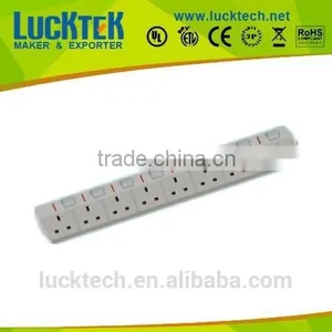 8way SASO Saudi Arabia Power Extension Socket With Individual Switch thumbnail-1
