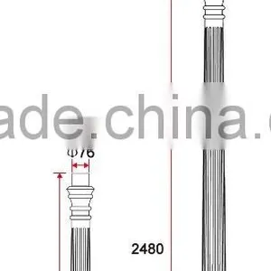 B013 Hight Crafts Aluminum Sand Casting Lighting Pole thumbnail-2