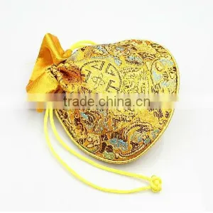 Small Drawstring Canvas Jewelry Pouch Bag thumbnail-5