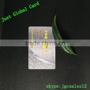 Silver Shinning Background CR80 Size PVC Card RFID Card thumbnail-1