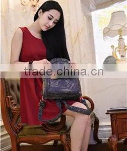 2016 New Arrival Wholesale Teenage Girls Canvas Backpack thumbnail-6