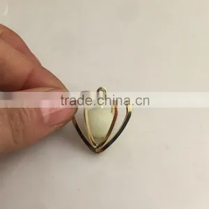 Vintage Locket Glow In The Dark Pendant Necklaces Glowing Luminous Stone Beads Pendant in Diffferent Shape Party Gifts thumbnail-4