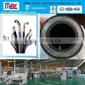 Mder 4SH 4SP SAE and DIN Steel Wire Inforced Spiraled Hydraulic Rubber Hose thumbnail-2