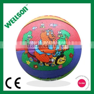 Children Playing Mini Rubber Basketball thumbnail-1