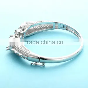 Sterling Silver Dragon Bangle Bracelets Wholesale SBG395W thumbnail-4