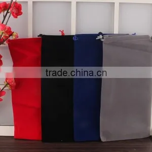 10*25cm In Stock High Quality Black Jewelry Velvet Gift Custom Velvet Jewelry Bag thumbnail-2