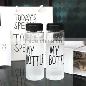 500ml Water Cup Transparent My Bottle / Lemon Juice Bottle / Plastic Water Bottle thumbnail-2