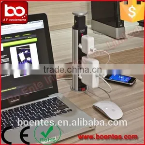 Tabletop Socket Panel With German Power+USB Charger/ Kitchen Hidden Socket thumbnail-4