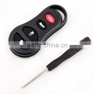 4 Button Replacement Keyless Entry Remote Key Shell Case Button Pad With Screwdriver thumbnail-1