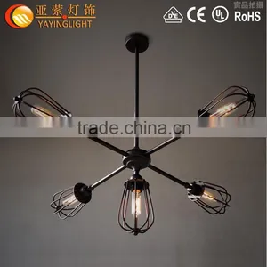 Vintage Industrial Furniture,wood Pendant Light,diy Chandelier thumbnail-1