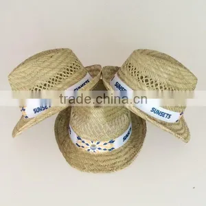 Wholesale Chinese Cheap Promotion Plain Custom Mens Narrow Brim Summer Natural Straw Cool Sun Hat thumbnail-3