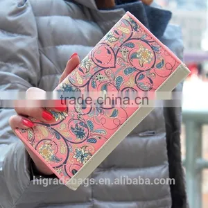 New Fashion Flower Women Wallet 5 Colors Floral Wallet Long Popular Portable Purse Delicate Casual Lady Cash Purse Wallets thumbnail-6