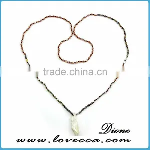 Various Design Colorful Beads Bohemia Style Wholesale Tassel Necklace Jewelry Natural Stone Beads thumbnail-6