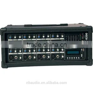 High Quality MX8200 8 Channels Wooden Cabinet Powered Mixer thumbnail-1